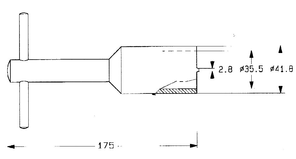 Montageschlüssel für Aquamix-Armaturen (ab 1983)